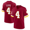 Choea W.Commanders #4 Frankie Luvu Player Burgundy Game Home Stitched Jerseys