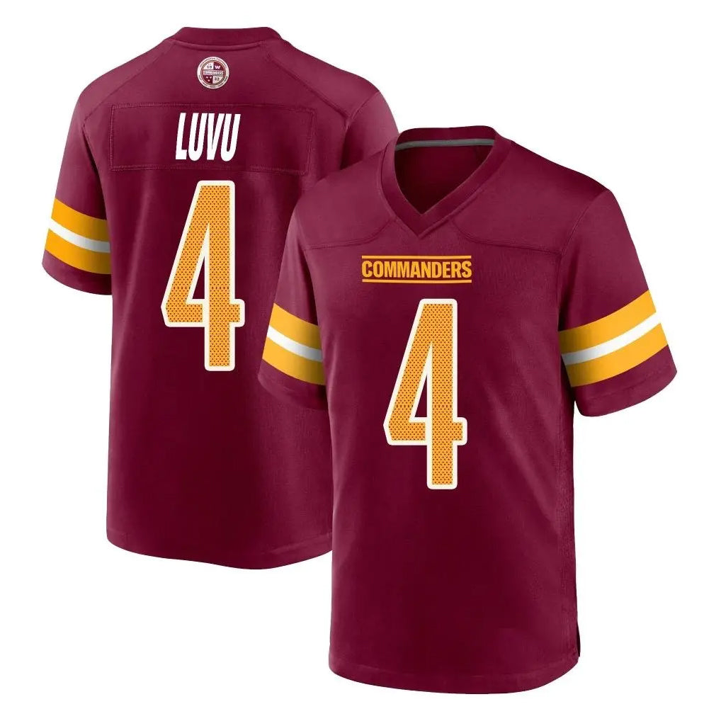 Choea W.Commanders #4 Frankie Luvu Player Burgundy Home Game Stitched Jerseys