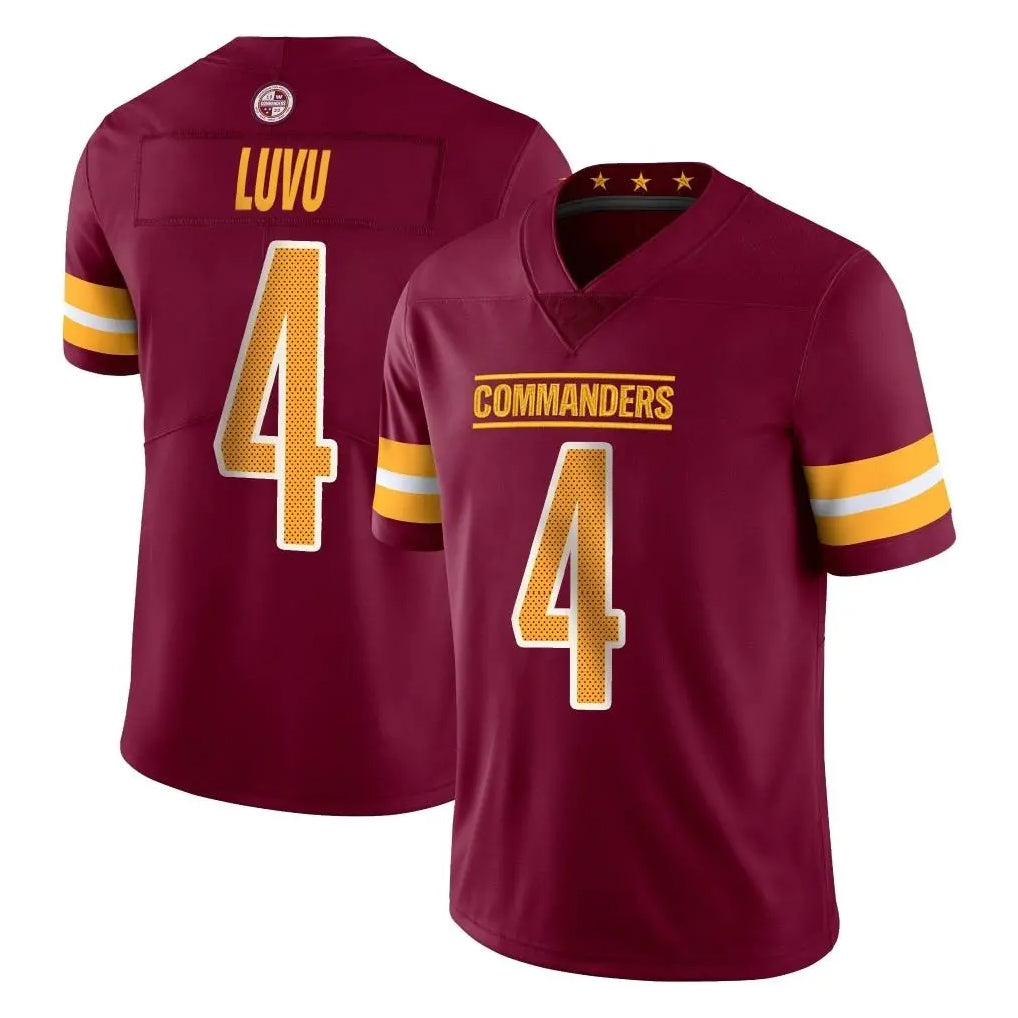 Choea W.Commanders #4 Frankie Luvu Player Burgundy Limited Vapor Home Game Stitched Jerseys