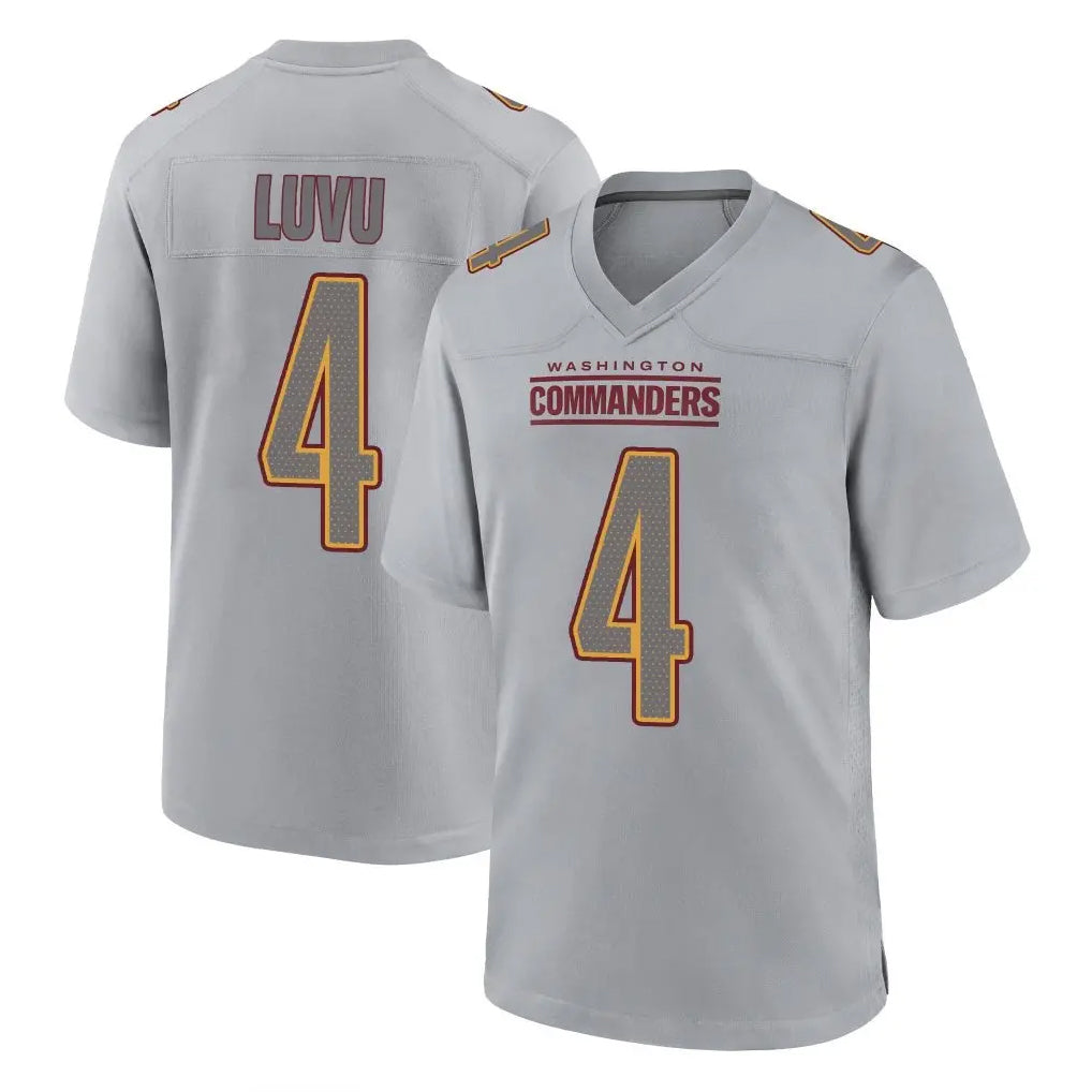 Choea W.Commanders #4 Frankie Luvu Player Gray Atmosphere Fashion Home Game Stitched Jerseys