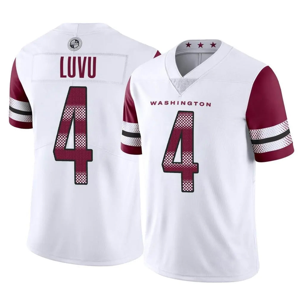 Choea W.Commanders #4 Frankie Luvu Player White Limited Vapor Home Game Stitched Jerseys