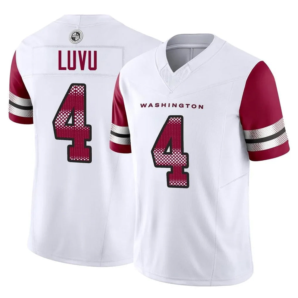 Choea W.Commanders #4 Frankie Luvu Player White Vapor F.U.S.E. Limited Football Jerseys