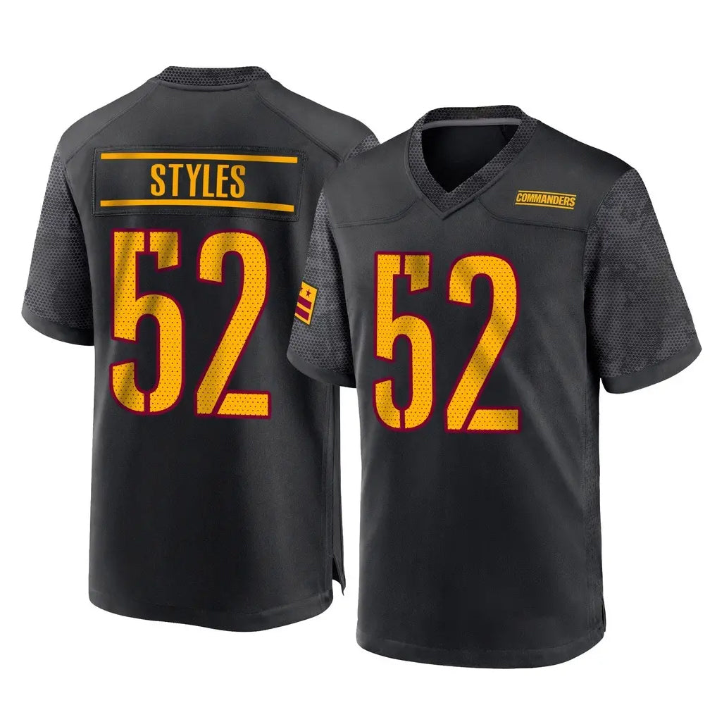 Choea W.Commanders #52 Sonny Styles Player Black Home Game Stitched Jerseys