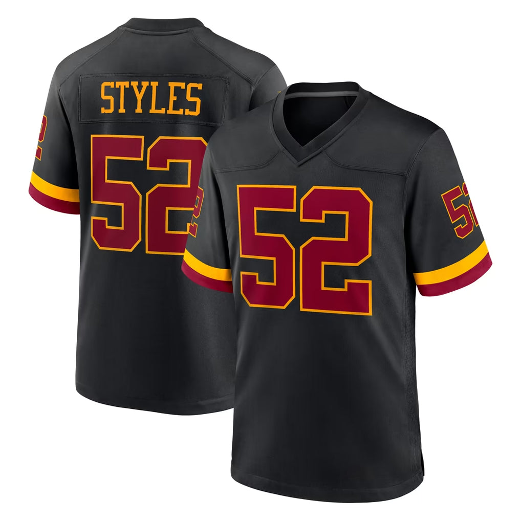 Choea W.Commanders #52 Sonny Styles Player Black Limited Home Game Stitched Jerseys