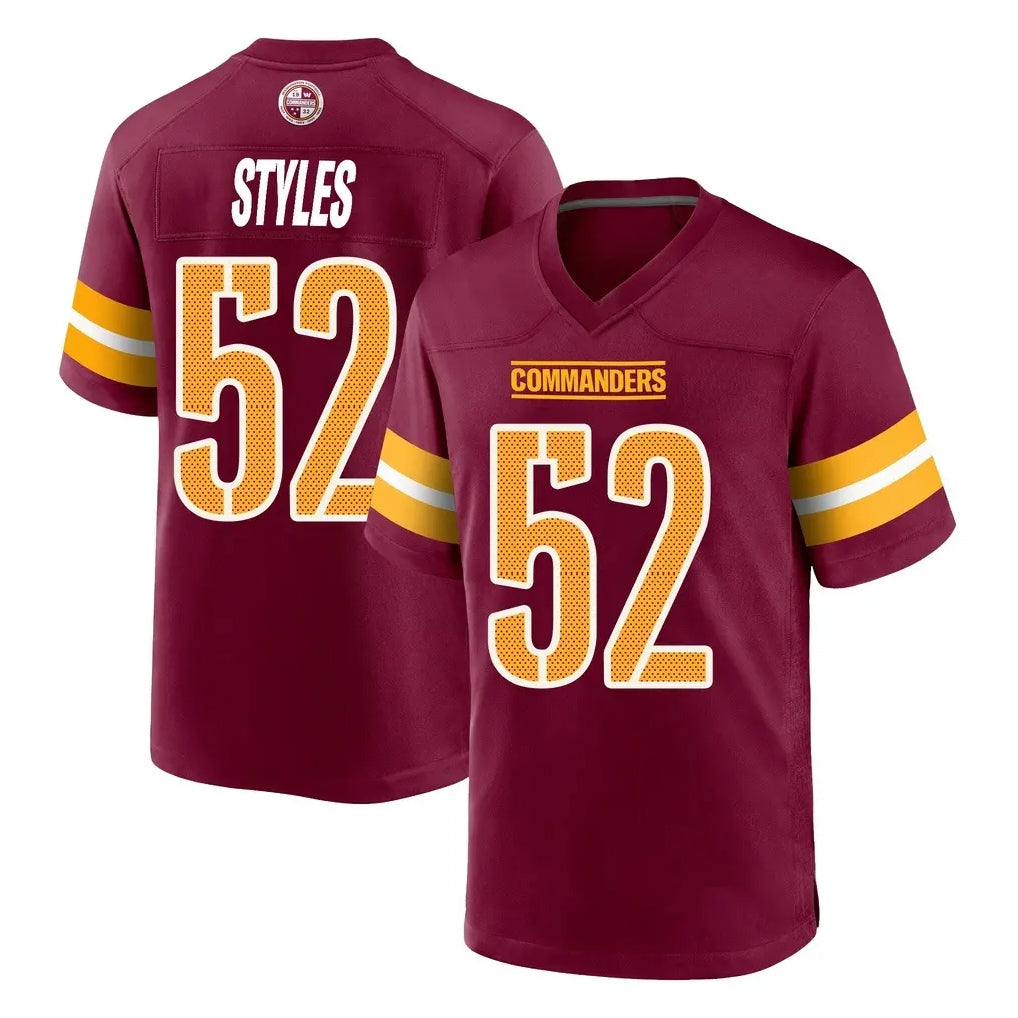 Choea W.Commanders #52 Sonny Styles Player Burgundy Home Game Stitched Jerseys
