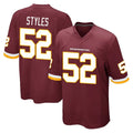 Choea W.Commanders #52 Sonny Styles Player Burgundy Team Color Home Game Stitched Jerseys