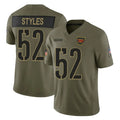 Choea W.Commanders #52 Sonny Styles Player Olive 2025 Salute To Service Limited Home Game Stitched Jerseys
