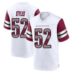 Choea W.Commanders #52 Sonny Styles Player White Game Home Stitched Jerseys