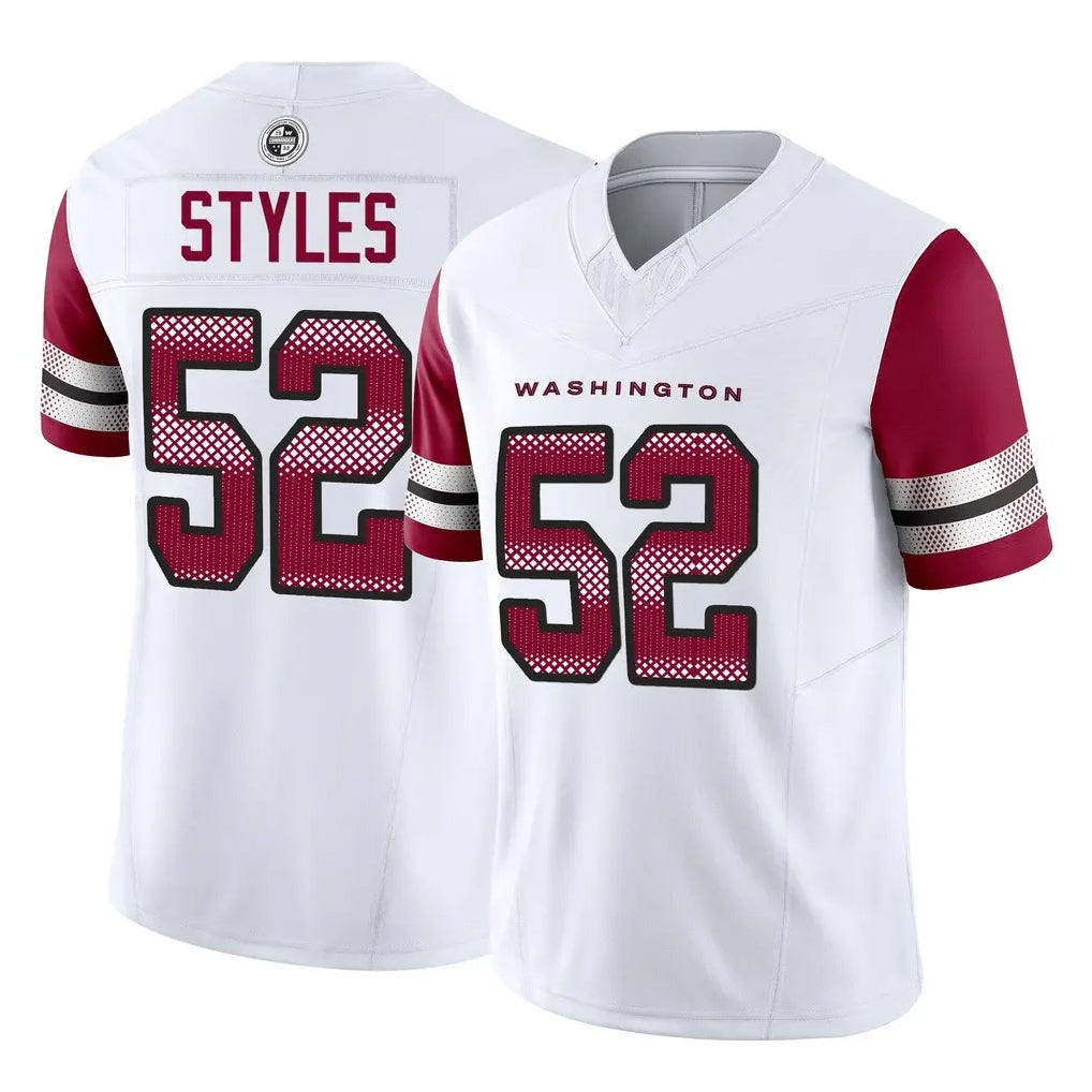 Choea W.Commanders #52 Sonny Styles Player White Vapor F.U.S.E. Limited Home Game Stitched Jerseys