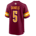 Choea W.Commanders #5 Jayden Daniels Burgundy 2024 Draft First Round Pick Player Game Stitched Jersey