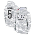 Choea W.Commanders #5 Jayden Daniels Player Arctic Camo Limited Salute to Service Pullover Hoodies Game Stitched Jerseys