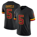 Choea W.Commanders #5 Jayden Daniels Player Black Limited Vapor Home Game Stitched Jerseys