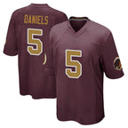 Choea W.Commanders #5 Jayden Daniels Player Burgundy Alternate Home Game Stitched Jerseys