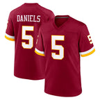Choea W.Commanders #5 Jayden Daniels Player Burgundy Game Home Stitched Jerseys