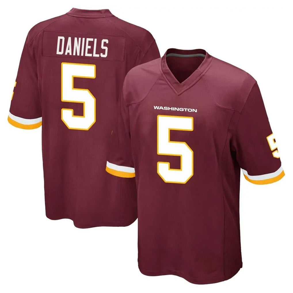 Choea W.Commanders #5 Jayden Daniels Player Burgundy Team Color Home Game Stitched Jerseys