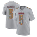 Choea W.Commanders #5 Jayden Daniels Player Gray Atmosphere Fashion Home Game Stitched Jerseys