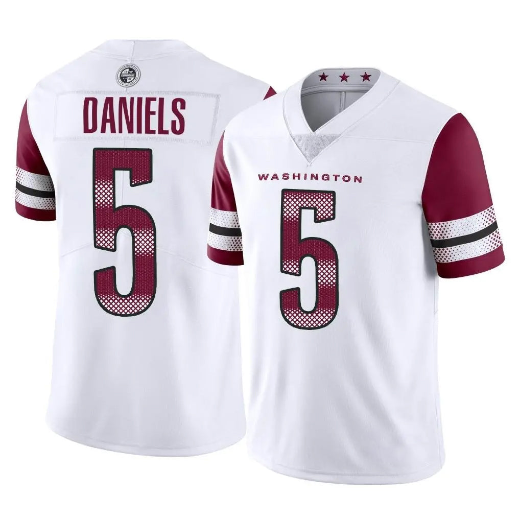 Choea W.Commanders #5 Jayden Daniels Player White Limited Vapor Home Game Stitched Jerseys