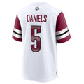 Choea W.Commanders #5 Jayden Daniels White 2024 Draft First Round Pick Player Game Stitched Jersey
