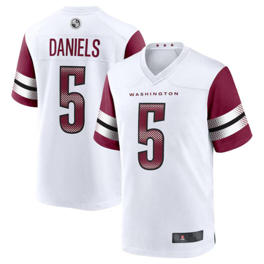 Choea W.Commanders #5 Jayden Daniels White 2024 Draft First Round Pick Player Game Stitched Jerseys