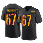 Choea W.Commanders #67 Nick Allegretti Player Black Home Game Stitched Jerseys