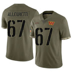 Choea W.Commanders #67 Nick Allegretti Player Olive Salute To Service Limited Home Game Stitched Jerseys