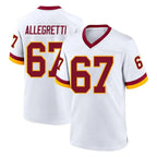 Choea W.Commanders #67 Nick Allegretti Player White Home Game Stitched Jerseys