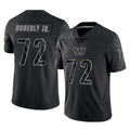 Choea W.Commanders #72 Josh Conerly Jr. Player Black Limited Reflective Home Game Stitched Jerseys
