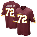 Choea W.Commanders #72 Josh Conerly Jr. Player Burgundy Team Color Home Game Stitched Jerseys