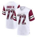Choea W.Commanders #72 Josh Conerly Jr. Player White Game Home Stitched Jerseys