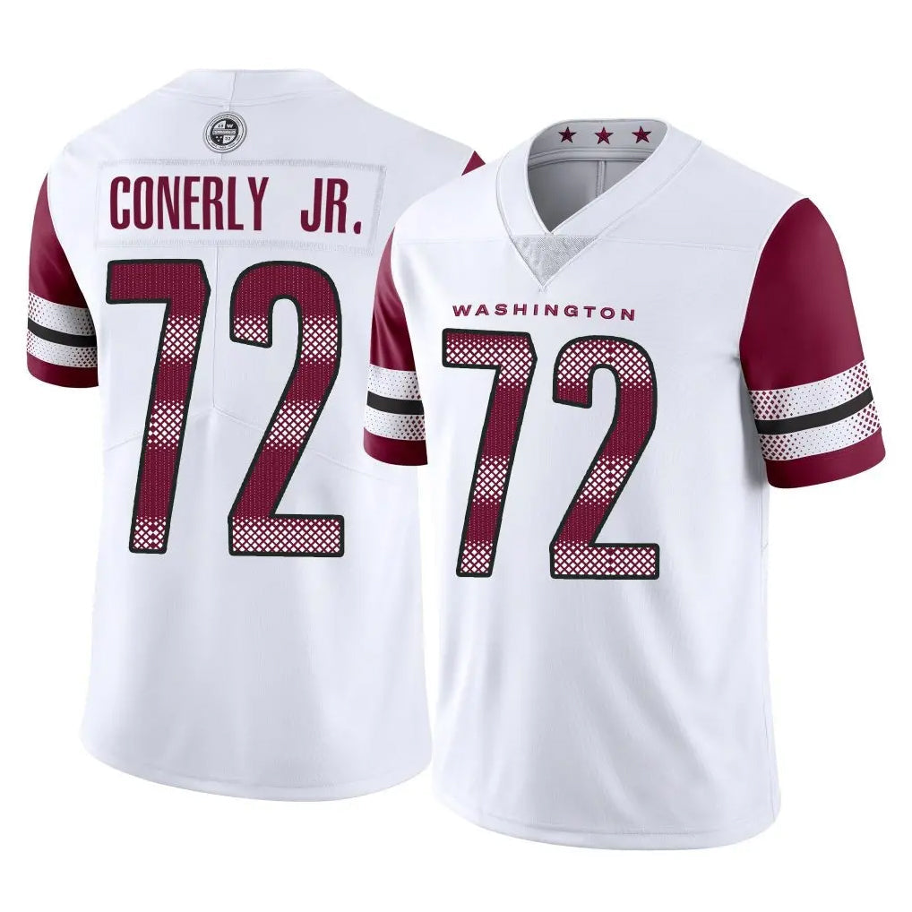Choea W.Commanders #72 Josh Conerly Jr. Player White Limited Vapor Home Game Stitched Jerseys