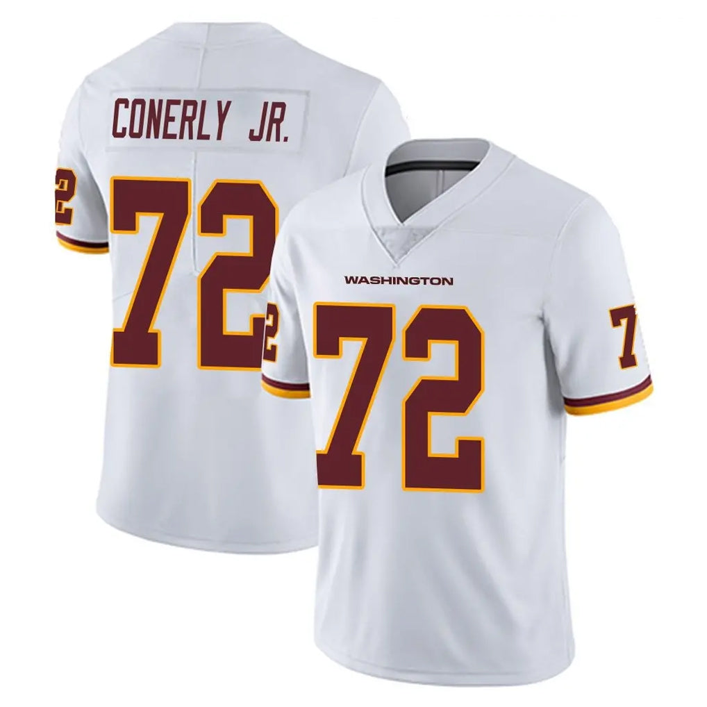 Choea W.Commanders #72 Josh Conerly Jr. Player White Limited Vapor Untouchable Home Game Stitched Jerseys
