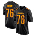 Choea W.Commanders #76 Sam Cosmi Player Black Carbon Fashion Home Game Stitched Jerseys