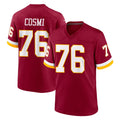 Choea W.Commanders #76 Sam Cosmi Player Burgundy Game Home Stitched Jerseys