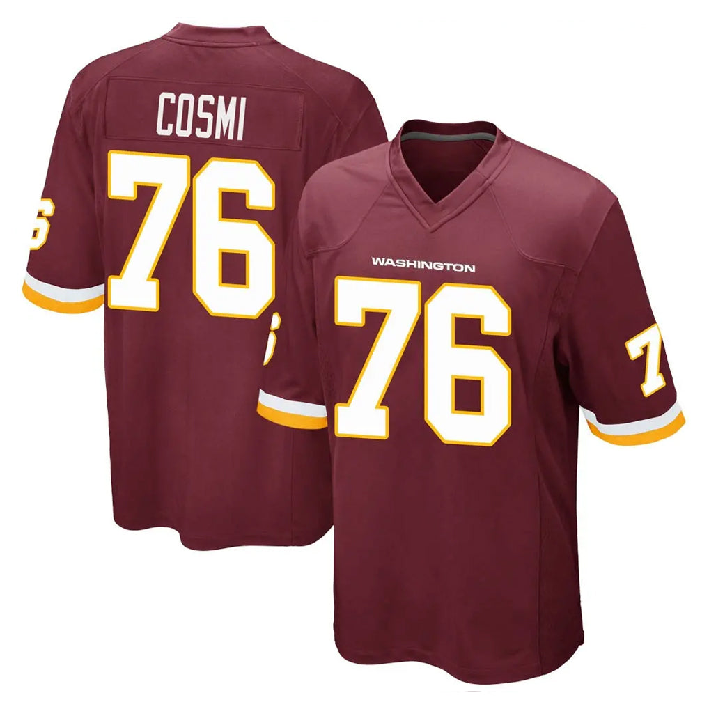 Choea W.Commanders #76 Sam Cosmi Player Burgundy Team Color Home Game Stitched Jerseys