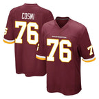 Choea W.Commanders #76 Sam Cosmi Player Burgundy Team Color Home Game Stitched Jerseys
