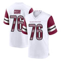 Choea W.Commanders #76 Sam Cosmi Player White Game Home Stitched Jerseys