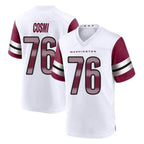 Choea W.Commanders #76 Sam Cosmi Player White Game Home Stitched Jerseys