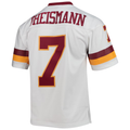 Choea W.Commanders #7 Joe Theismann Mitchell & Ness White Legacy Replica Stitched Puhic Jersey