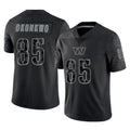 Choea W.Commanders #85 Chig Okonkwo Player Black Limited Reflective Home Game Stitched Jerseys