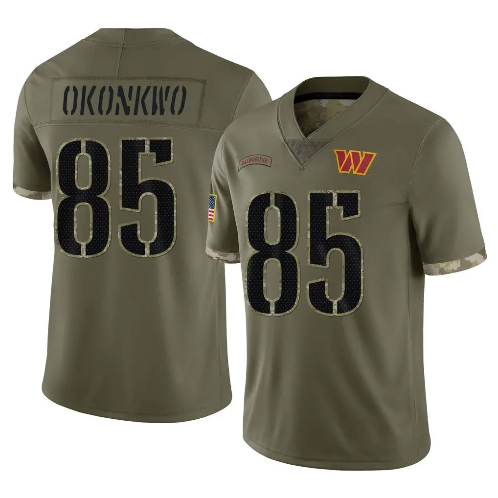 Choea W.Commanders #85 Chig Okonkwo Player Olive Salute To Service Limited Home Game Stitched Jerseys