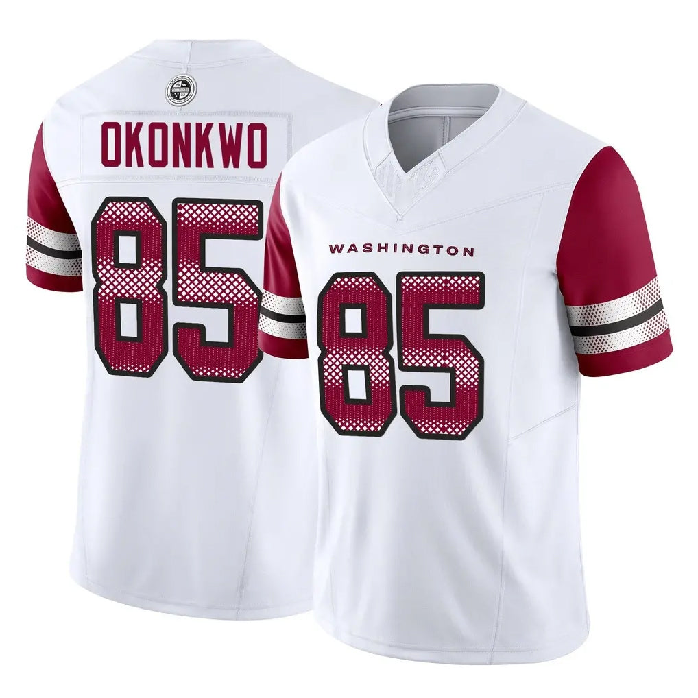 Choea W.Commanders #85 Chig Okonkwo Player White Vapor F.U.S.E. Limited Home Game Stitched Jerseys