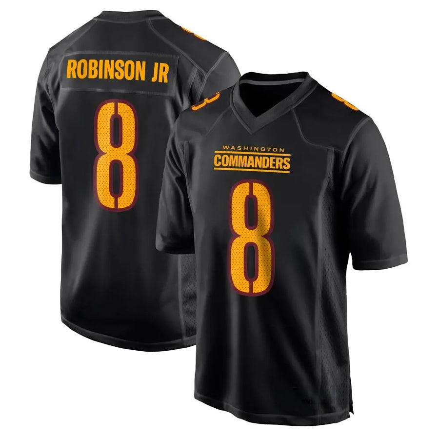 Choea W.Commanders #8 Brian Robinson Jr. Player Black Fashion Stitched Jerseys