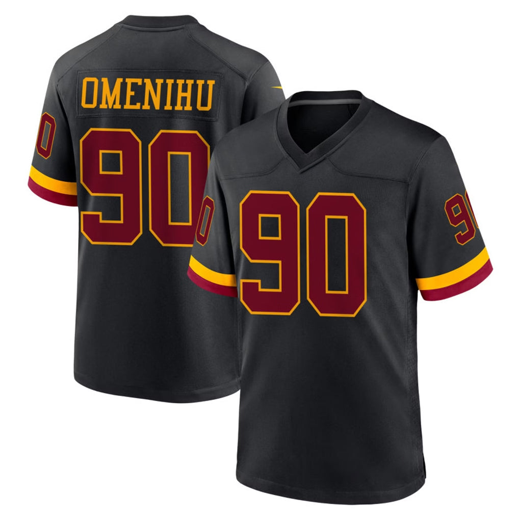 Choea W.Commanders #90 Charles Omenihu Player Black Limited Home Game Stitched Jerseys