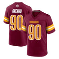 Choea W.Commanders #90 Charles Omenihu Player Burgundy Home Game Stitched Jerseys