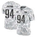 Choea W.Commanders #94 Daron Payne Player Arctic Camo Limited Salute To Service Home Game Stitched Jerseys