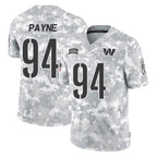 Choea W.Commanders #94 Daron Payne Player Arctic Camo Limited Salute To Service Home Game Stitched Jerseys