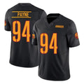 Choea W.Commanders #94 Daron Payne Player Black Limited Vapor F.U.S.E. Home Game Stitched Jerseys