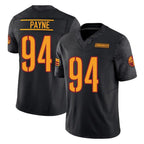 Choea W.Commanders #94 Daron Payne Player Black Limited Vapor F.U.S.E. Home Game Stitched Jerseys