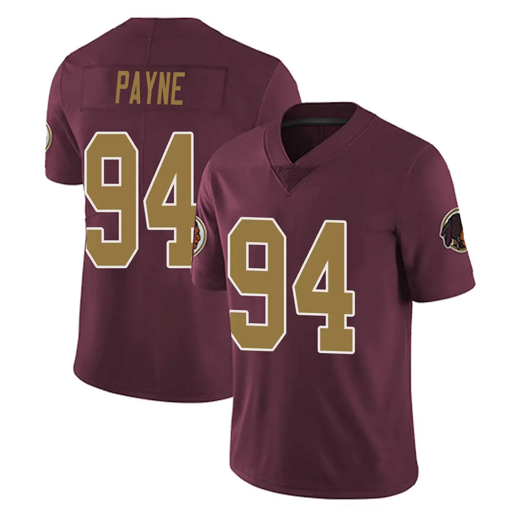 Choea W.Commanders #94 Daron Payne Player Burgundy Alternate Vapor Untouchable Home Game Stitched Jerseys