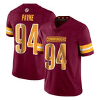 Choea W.Commanders #94 Daron Payne Player Burgundy Limited Vapor Home Game Stitched Jerseys